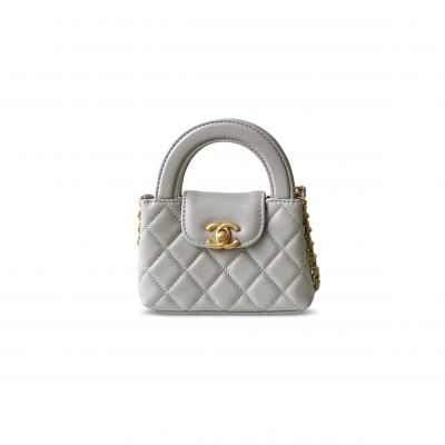 CHANEL KELLY NANO SHOPPING BAG LAMBSKIN AS3435 (12.5*8.3*4cm)